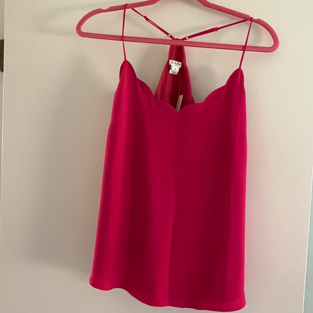 NWT J. Crew Factory Scallop Racerback Tank Top